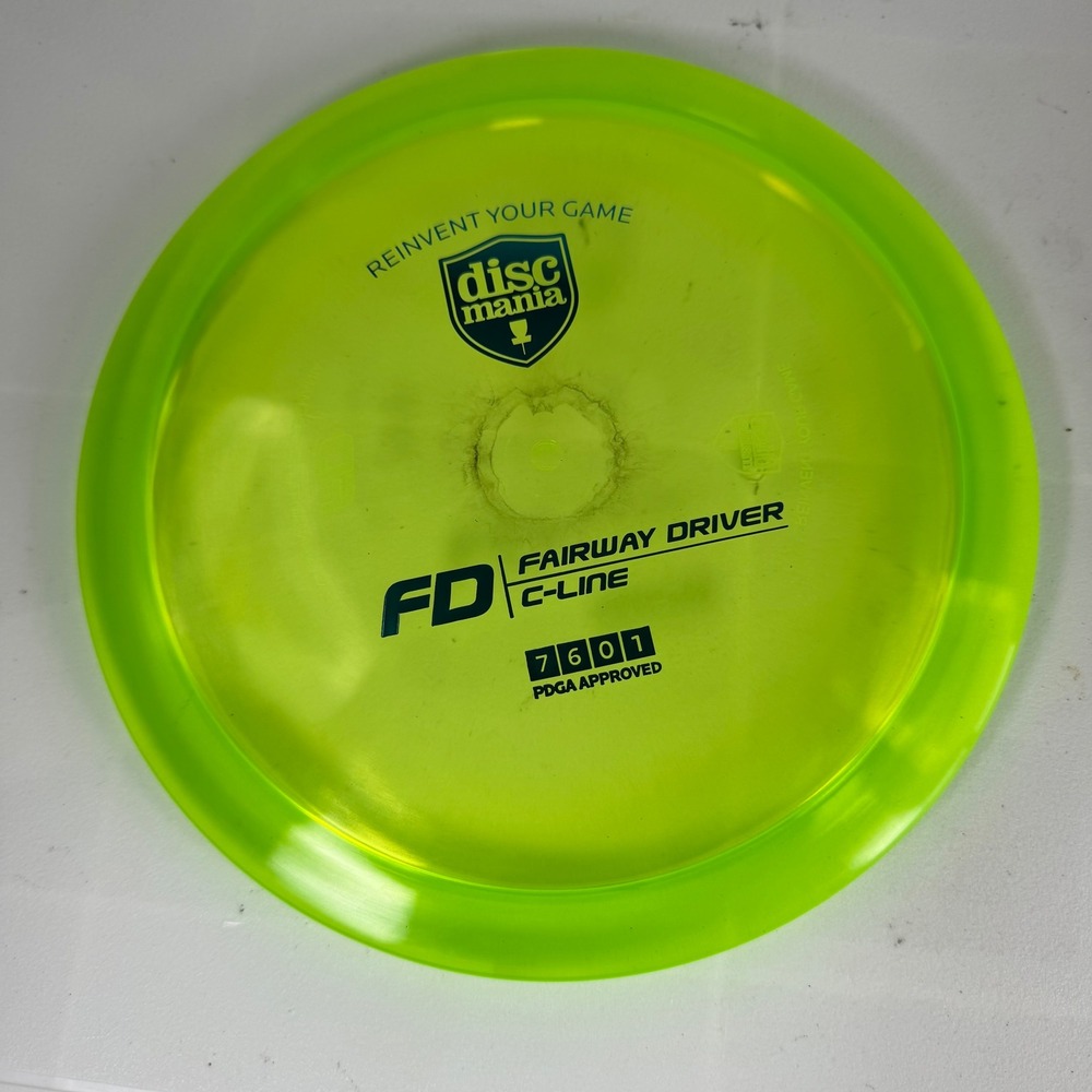 Discmania FD Fairway Driver C Line Golf Disc 174g Yellow PDGA Approved